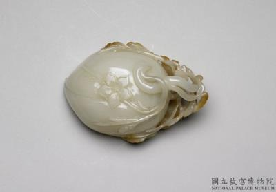 图片[3]-Jade water holder in the shape of a peach, Ming dynasty (1368-1644)-China Archive